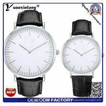 Yxl-826 de alta calidad de Italia patrón de cocodrilo de cuero de encargo Corniche reloj de marca para los hombres